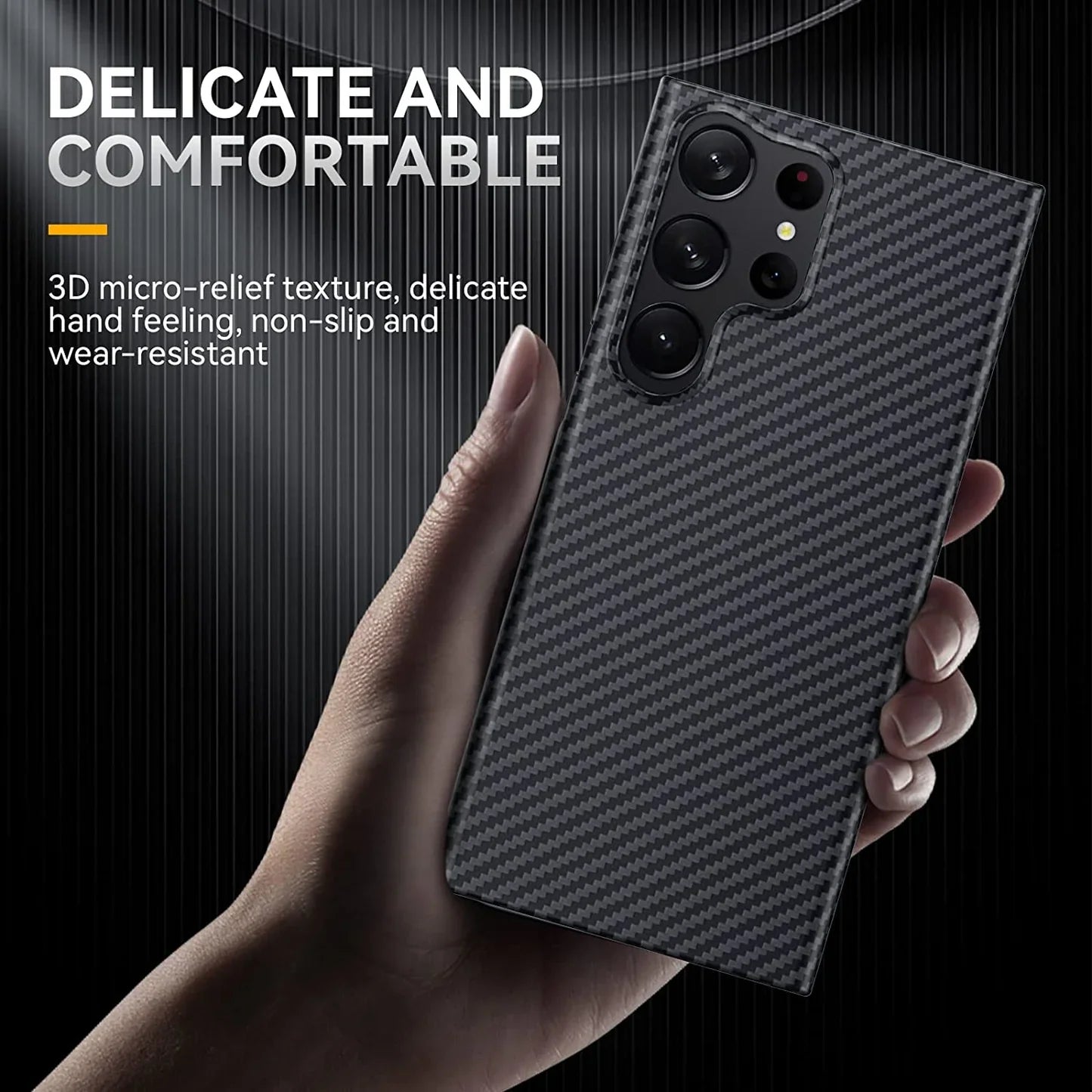 Samsung Galaxy S24 Ultra Carbon Fiber Real Aramid Kevilar Case