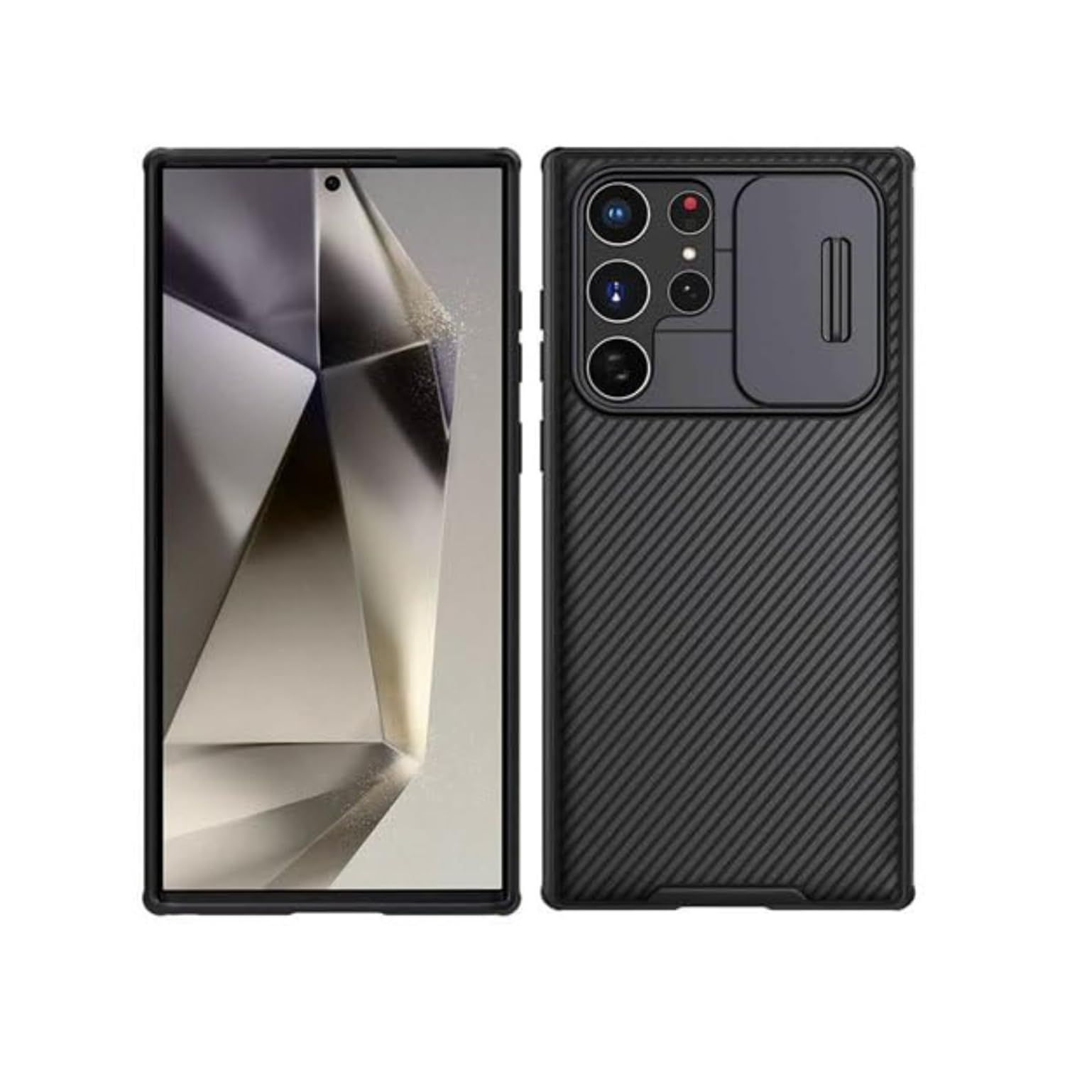 Samsung Galaxy S25 Ultra Nillkin CamShield Case, Shutter Camera Slider  Cover Black
