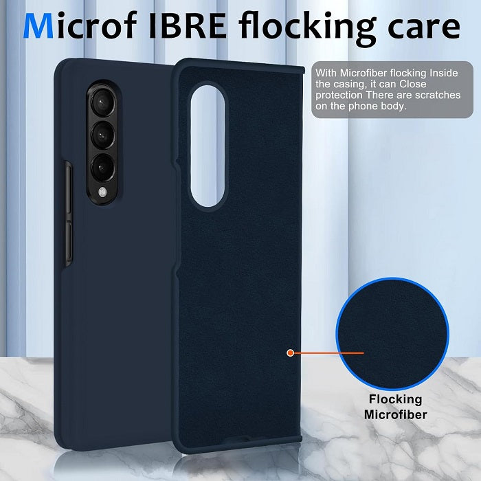 Samsung Galaxy Z Fold 3 Liquid Silicone Slim Case- Blue
