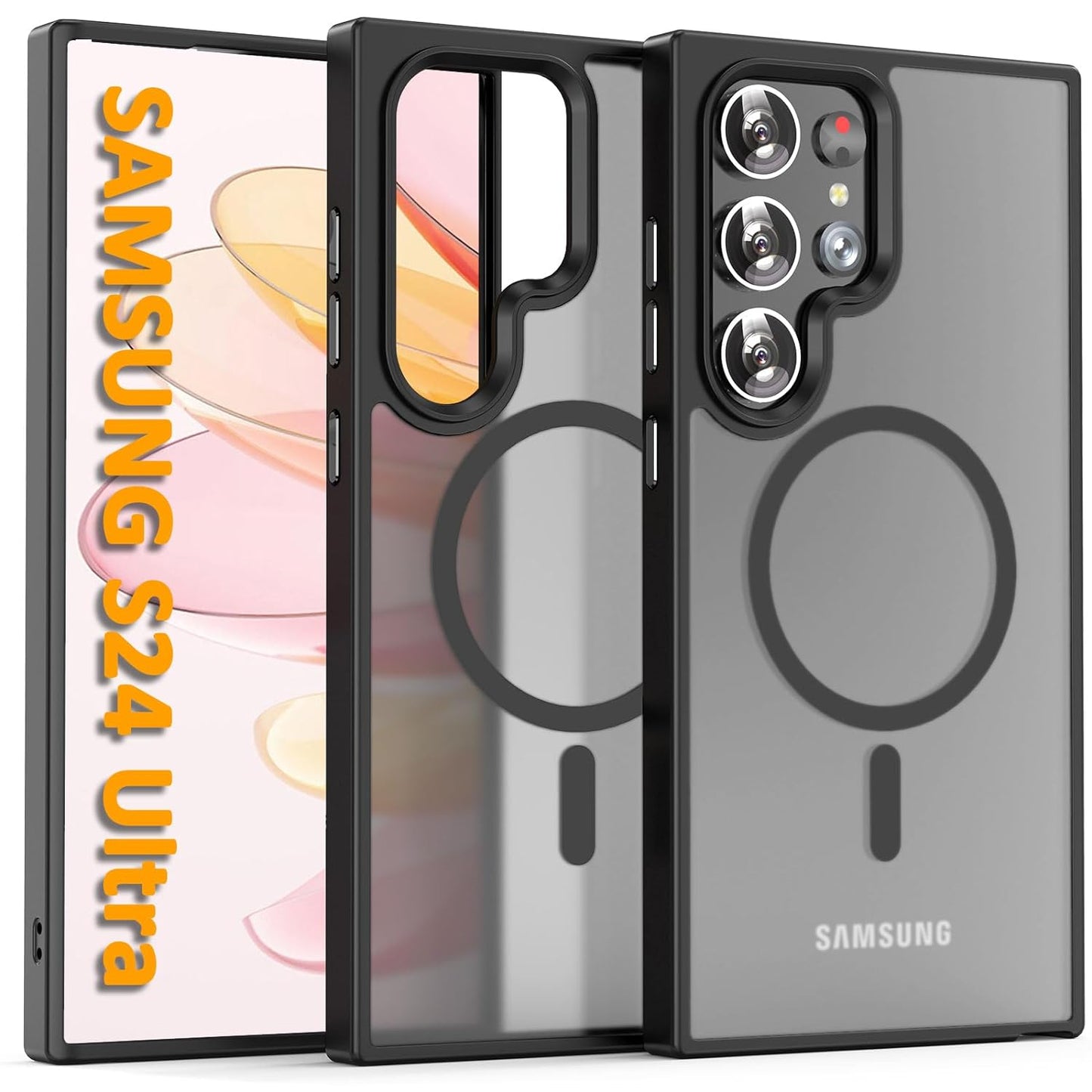 Samsung Galaxy S24 Ultra Magnetic Hybrid Smoky Case with Magsafe