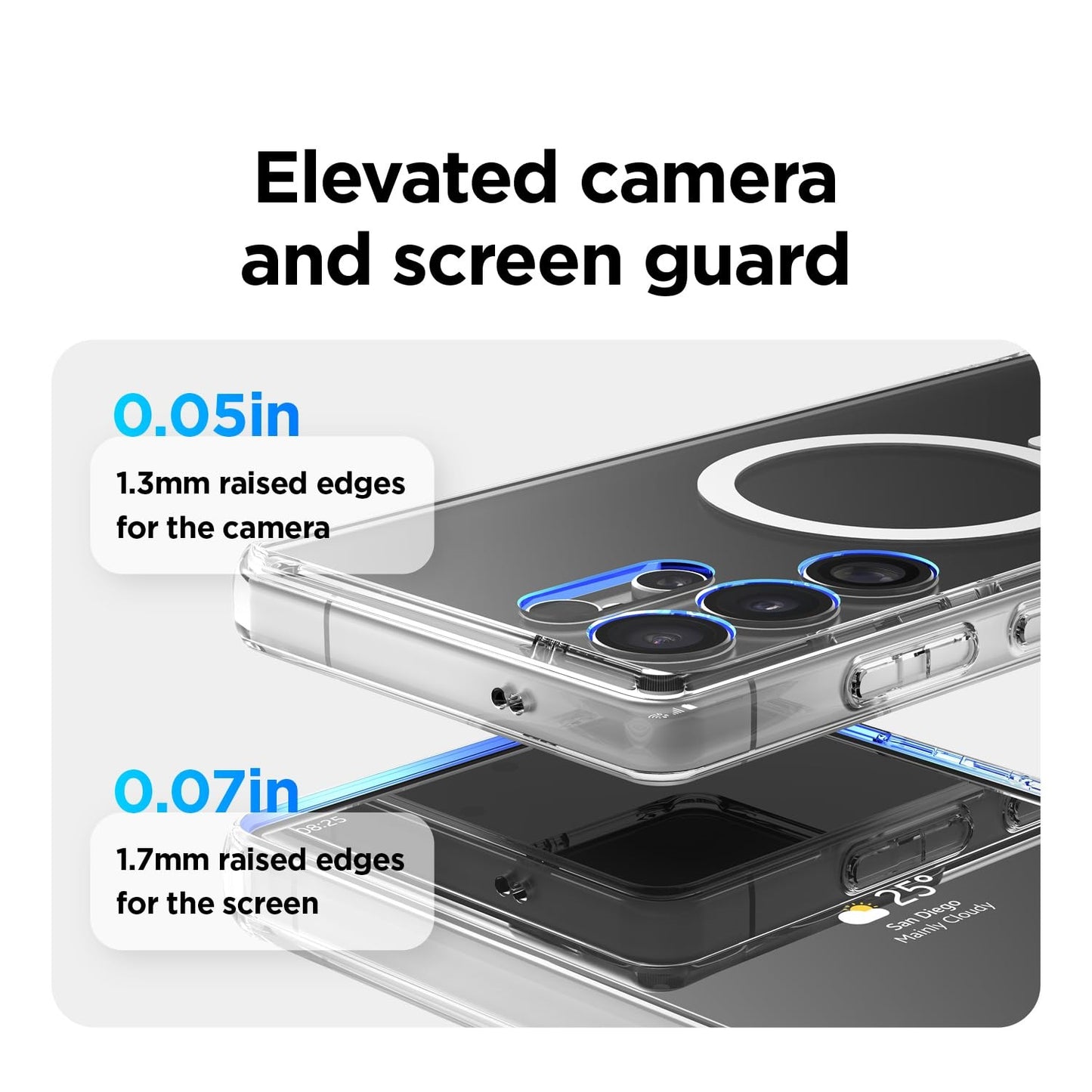 Samsung Galaxy S25 Ultra Transparent Magsafe Case, Magnetic Hybrid Clear Case, Precise Camera Cutouts, Strong Magnetism, Protective Cover
