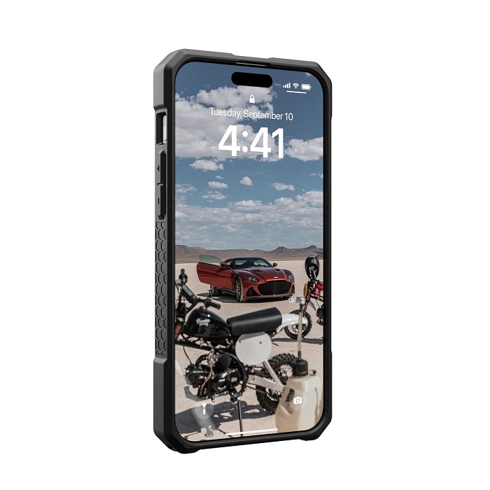iPhone 15 UAG Monarch Pro Mag-Safe Slim Fit Rugged Protective Case Cover- Black