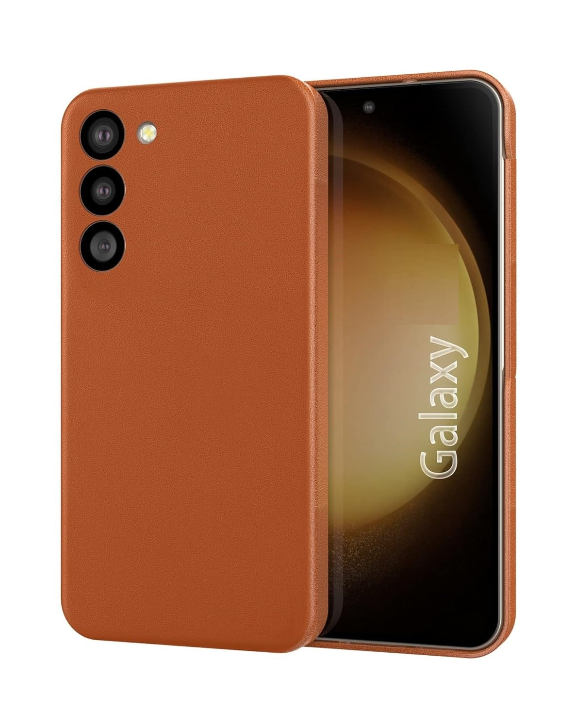 Samsung Galaxy S24 Leather Case- Brown
