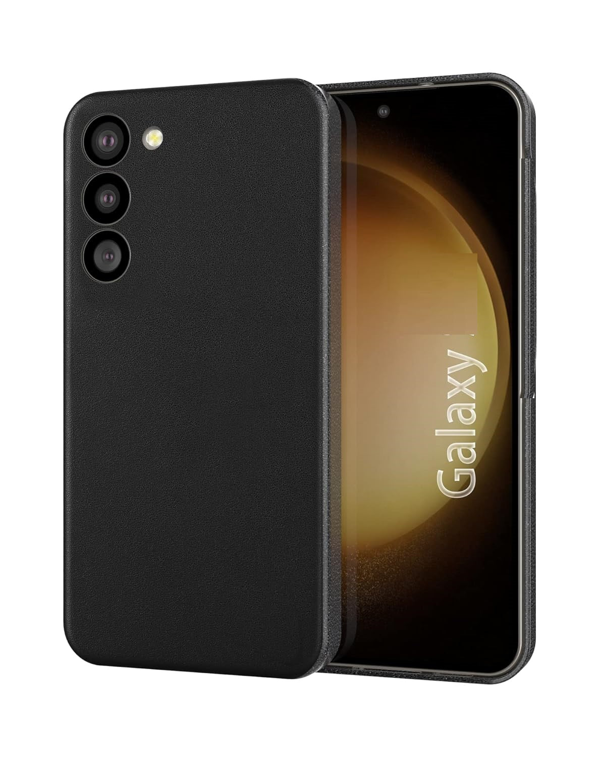 Samsung Galaxy S24 Plus Leather Case- Black