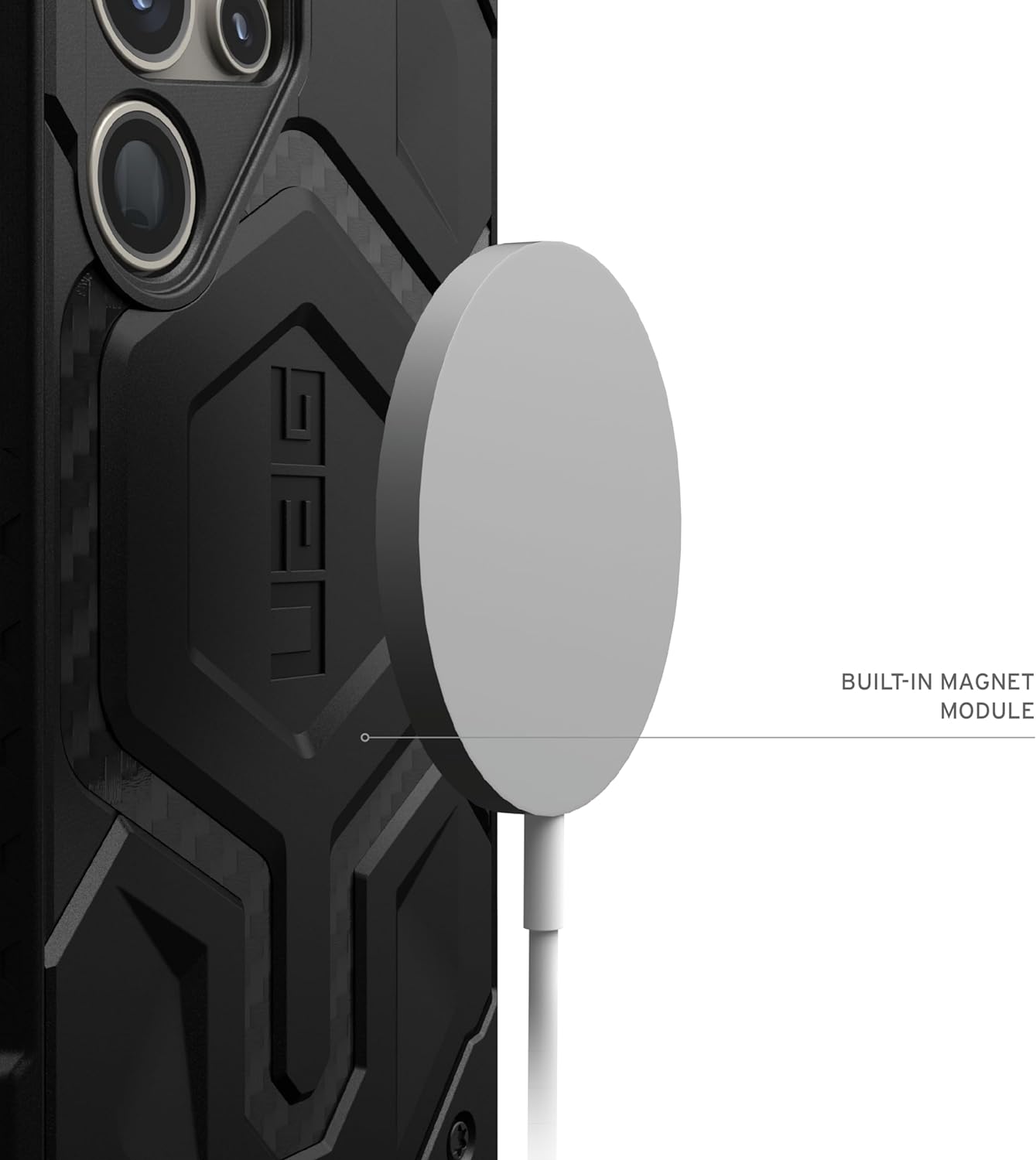 Samsung Galaxy S24 Ultra Monarch Pro Inner Carban Rugged Armor UAG Case with Magsafe - Black