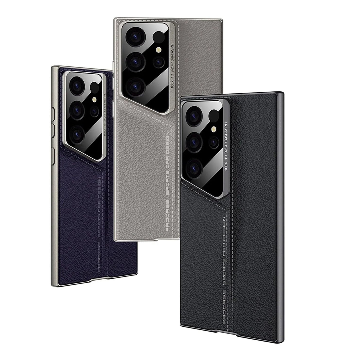 Samsung Galaxy S24 Ultra Original GKK Leather Case Camera Protection - BlacK