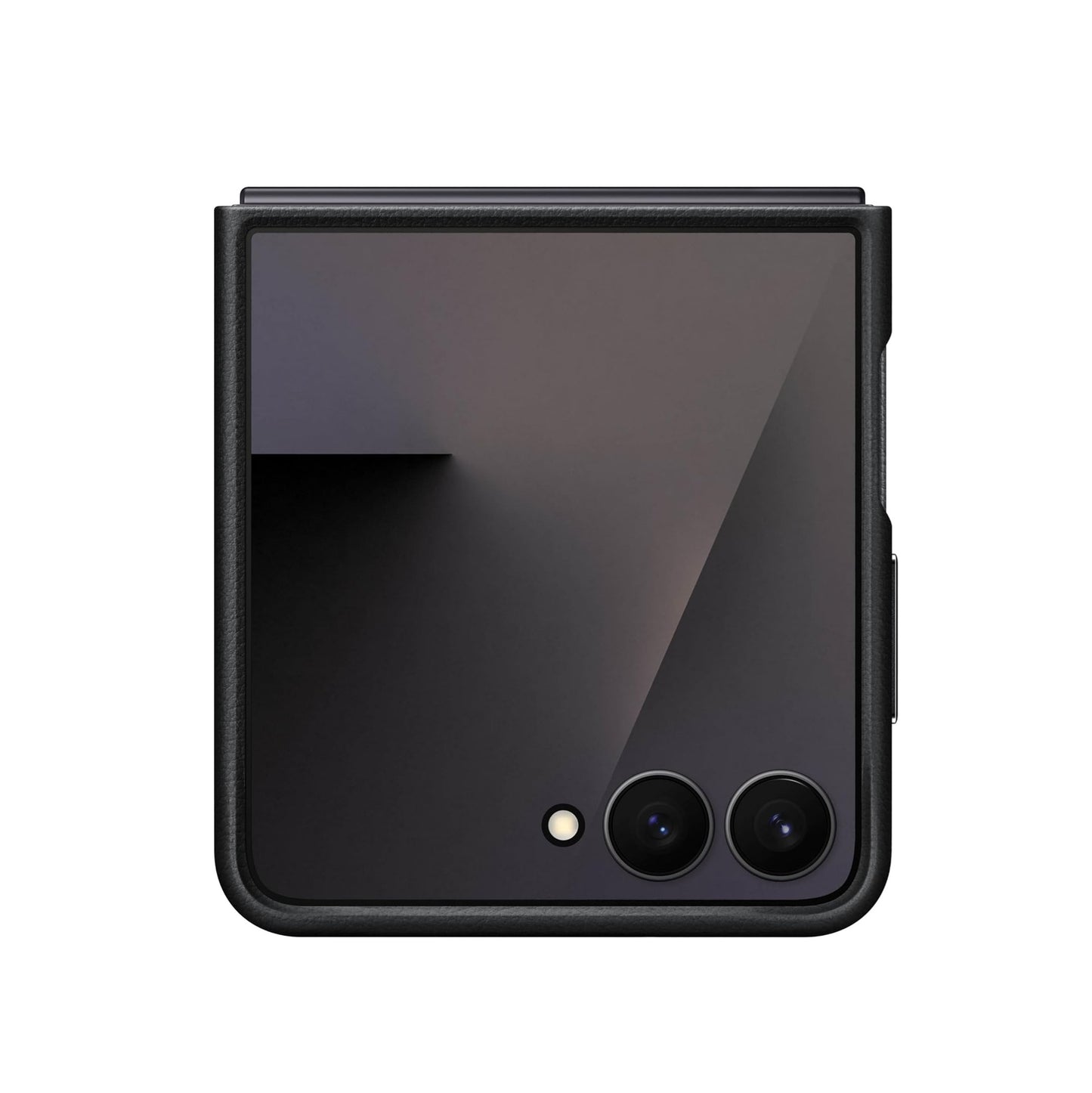 Samsung Galaxy Z Flip7 Leather Case, Slim Soft Inside - Black