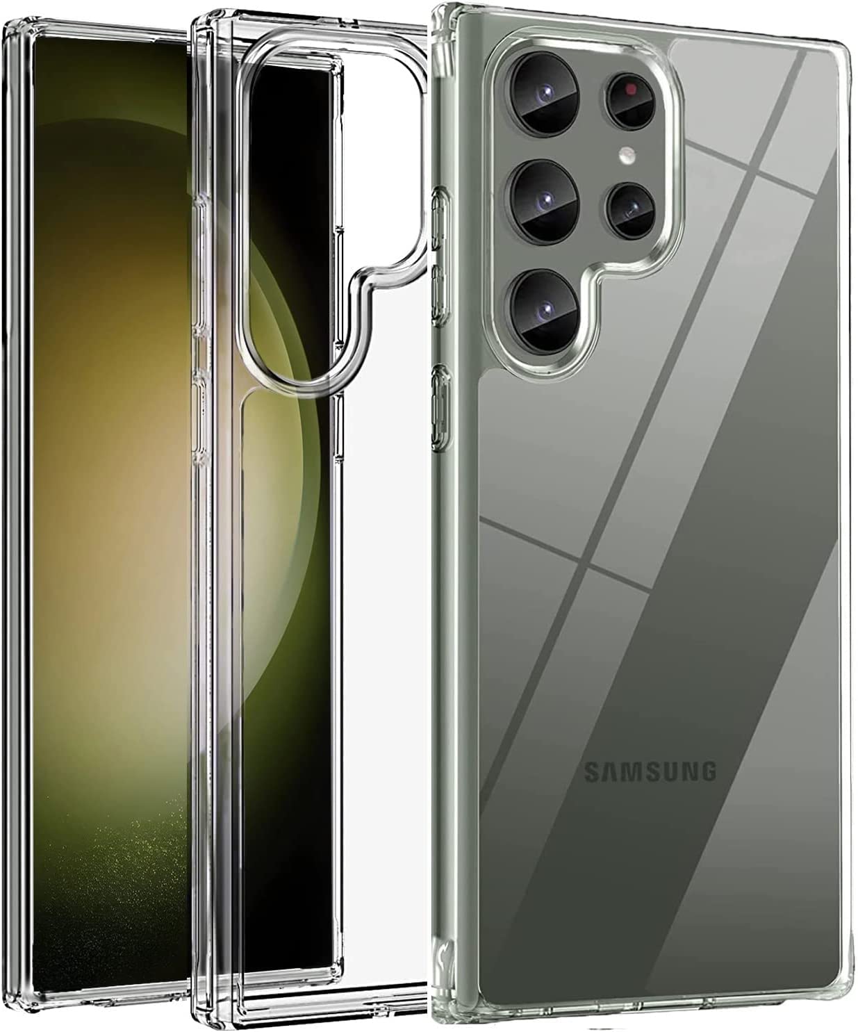 Samsung Galaxy S23 Ultra Transparent Case with Bump Camera Protection