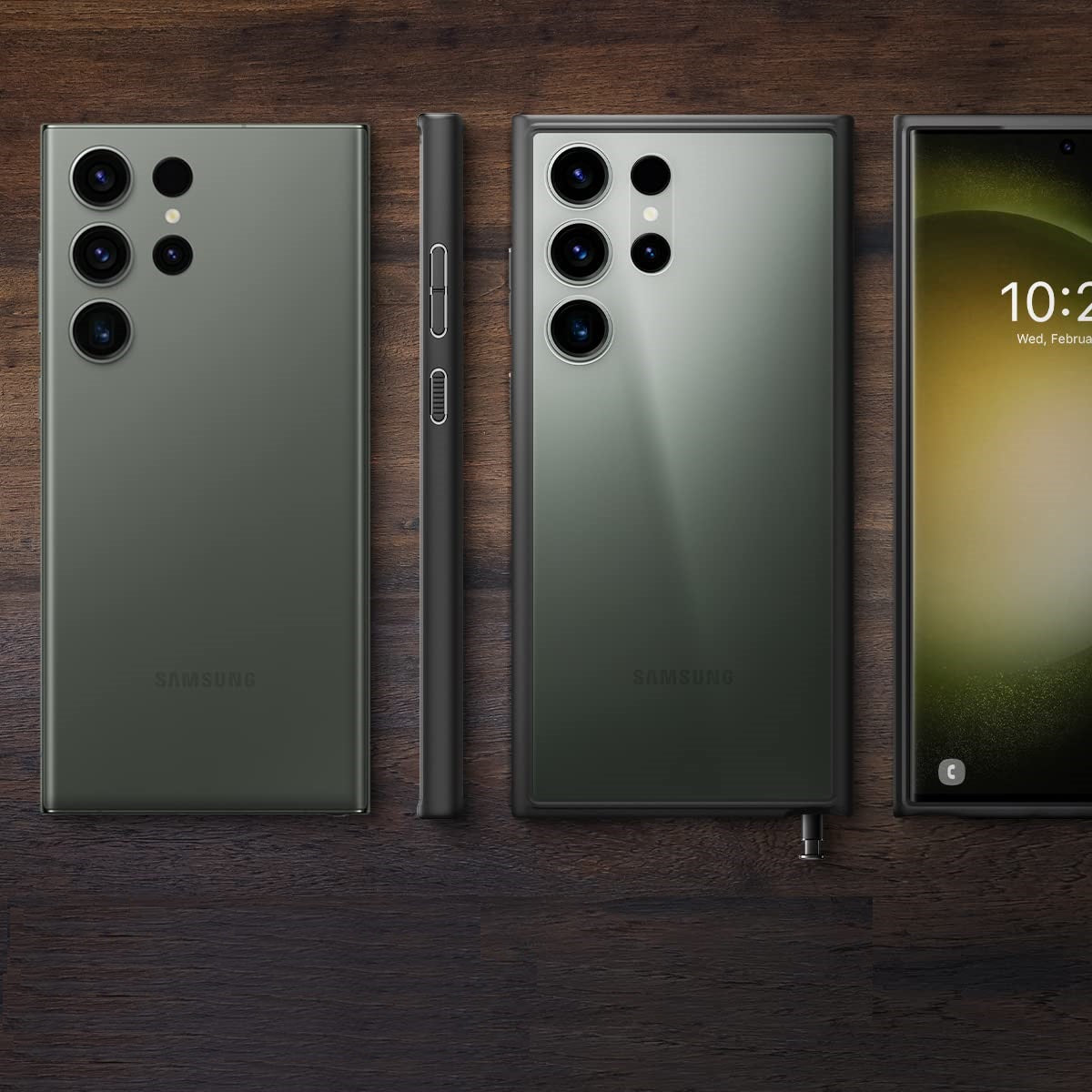 Samsung Galaxy S24 Ultra Hybrid Crystal Clear Case with Camera Protection (TPU+Poly Carbonate|Crystal Clear) - Titanium