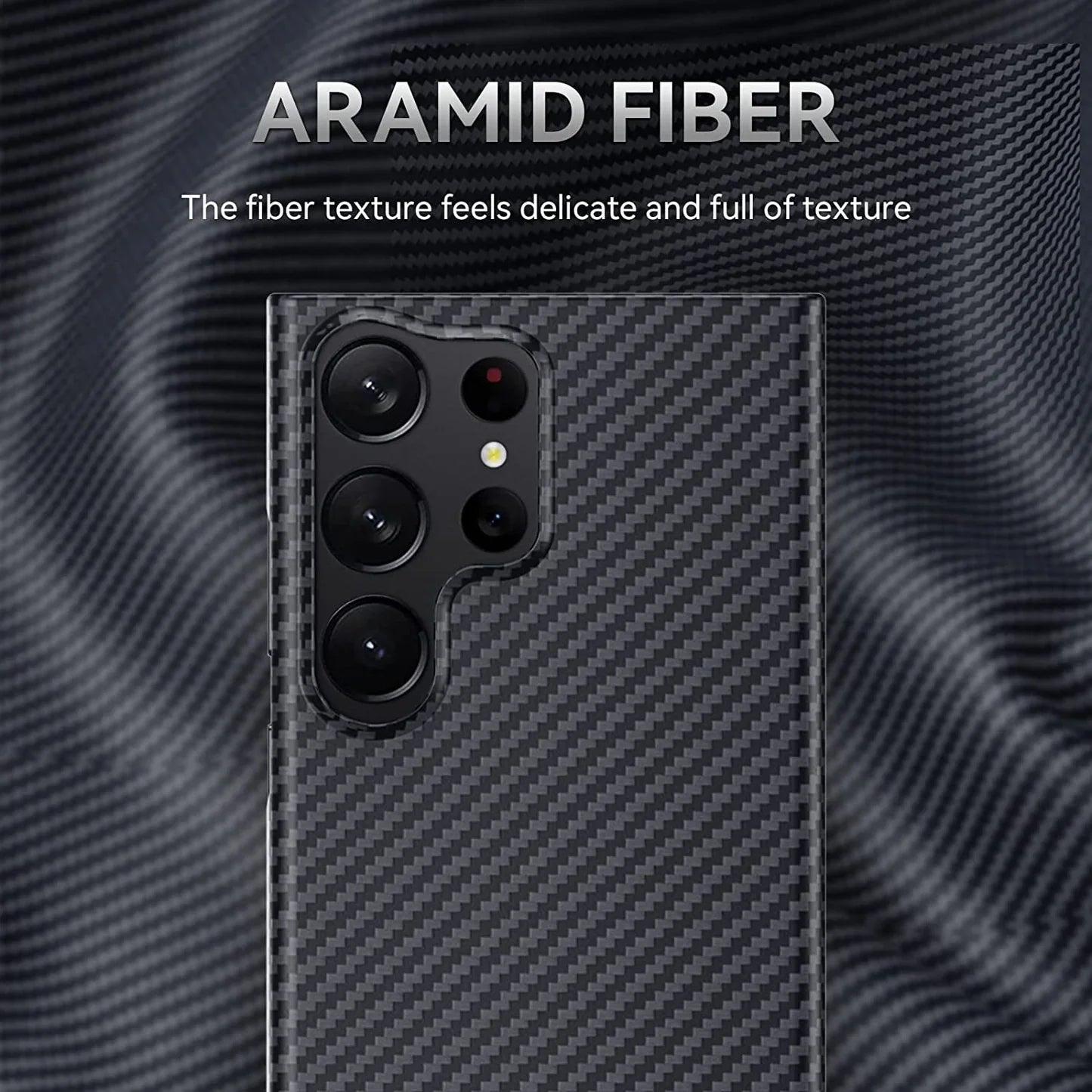 Samsung Galaxy S24 Ultra Carbon Fiber Real Aramid Kevilar Case