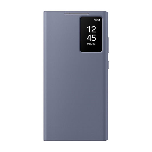Samsung Galaxy S24 Ultra Smart S - View Window Flip Wallt Case with Tap Control - Voilet