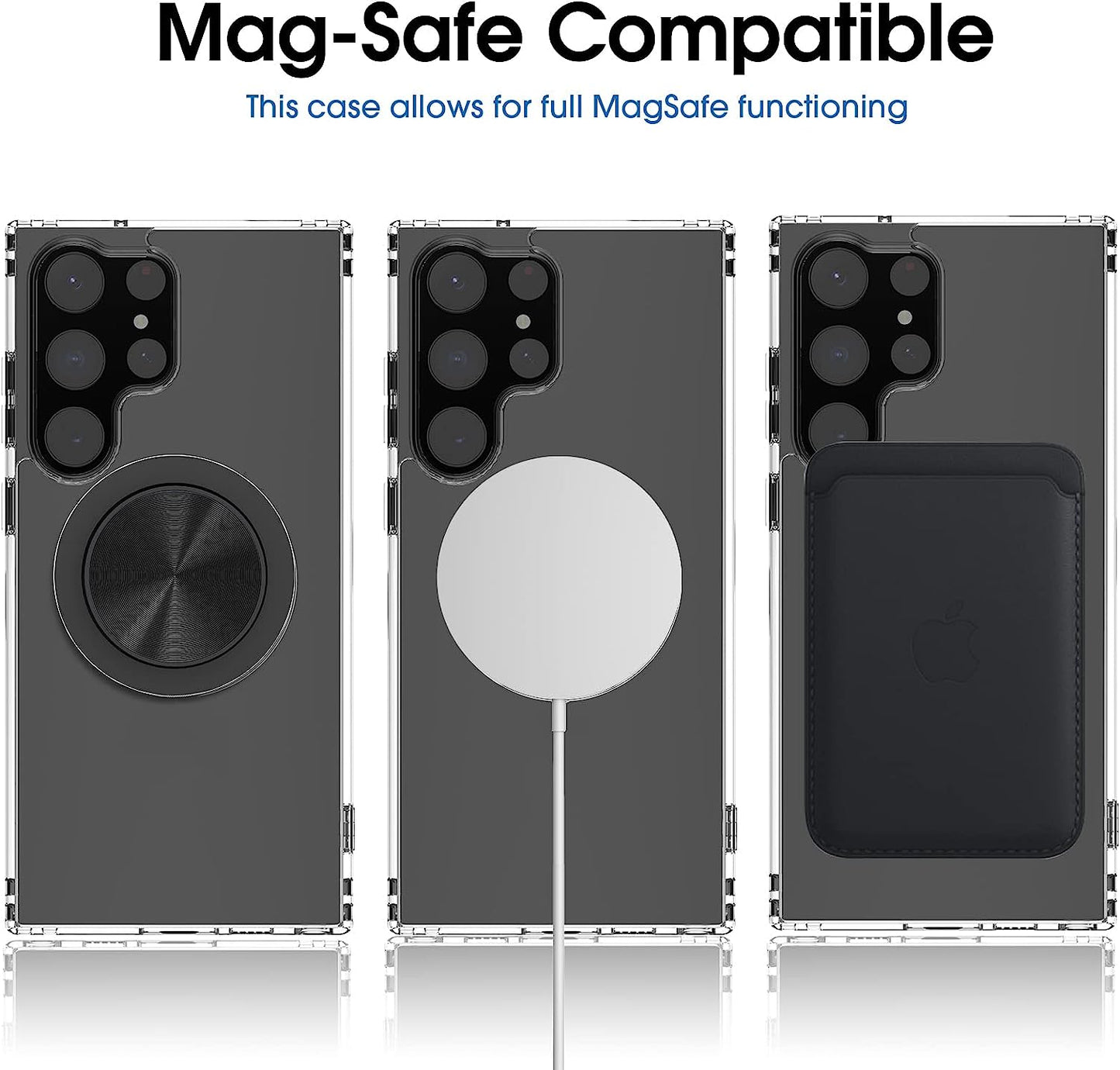Samsung Galaxy S23 Ultra Hybrid Magnetic Protective Clear Case