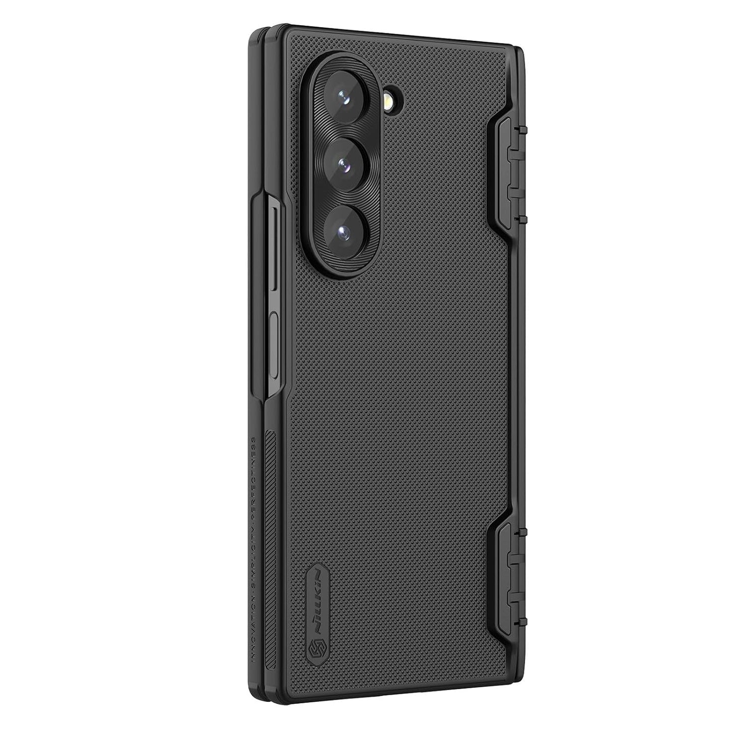 Samsung Galaxy Z Fold 6 Nillkin Super Frosted Shield Fold Bracket Phone Holder 360° Protection with Hinge - Black