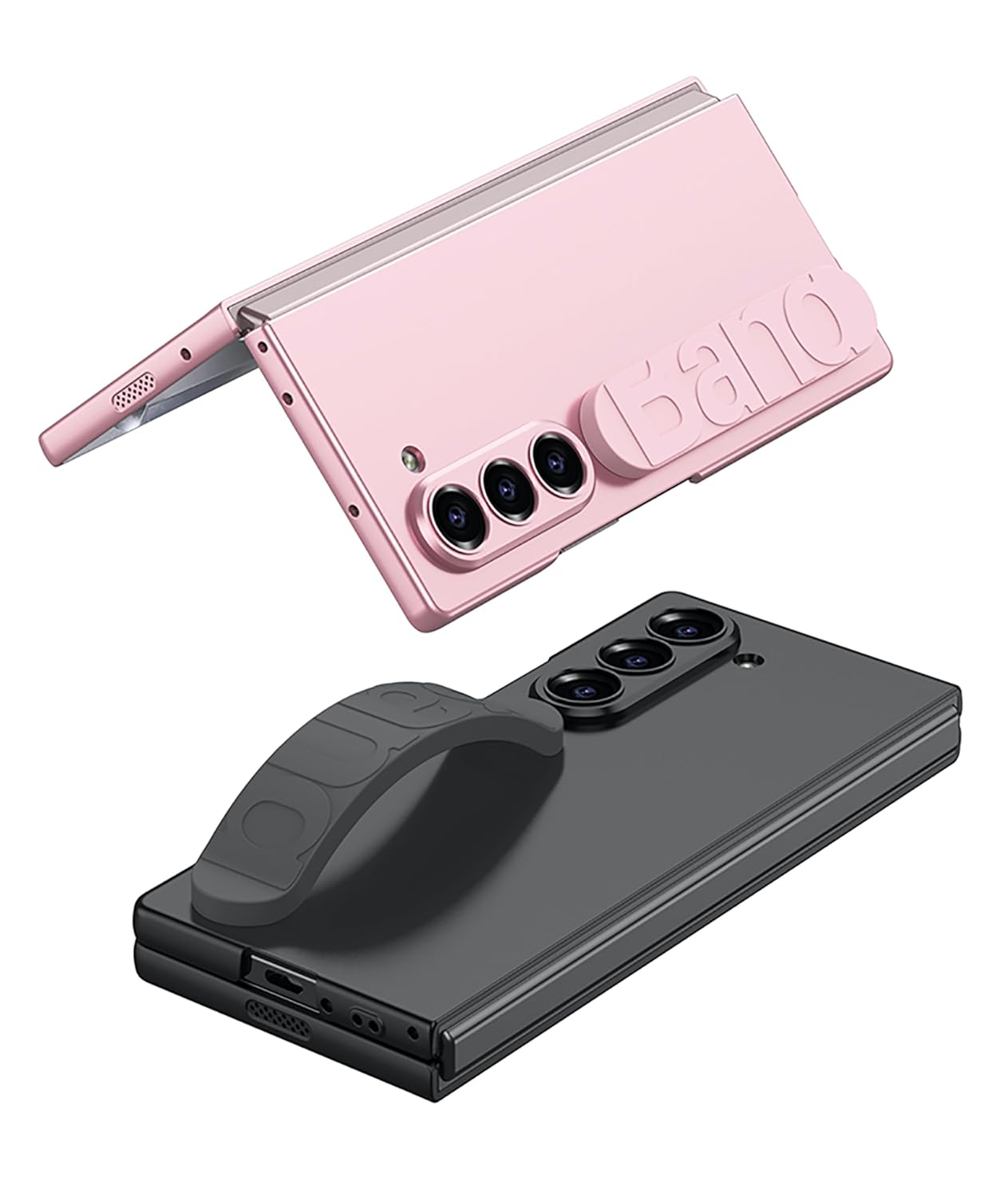 Samsung Galaxy Z Fold 6 Ultra Thin Silicon Case with Band & Front Glass