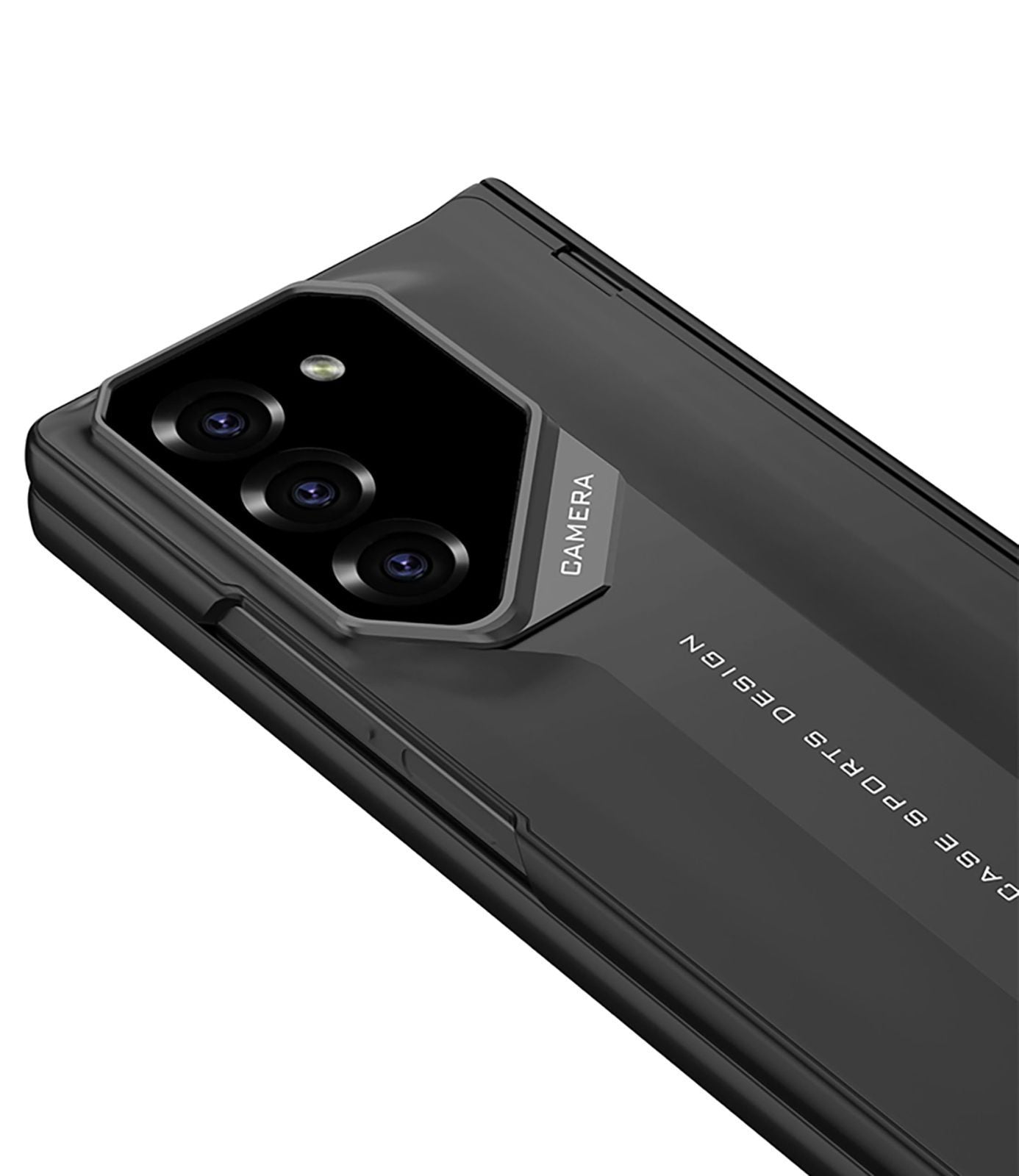 Samsung Galaxy Z Fold 6 Matte Finish Sport Car Design Series Case with Hinge and Front Glass Protection