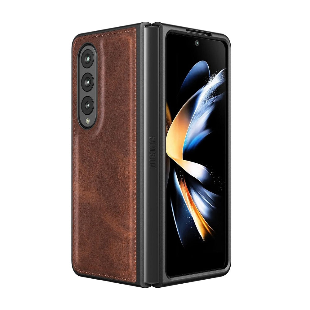 Leather Cover Cases For Galaxy Fold Samsung Galaxy Z Fold Plain