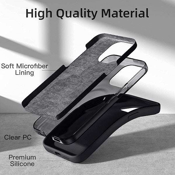 iPhone 14 Pro Original Liquid Silicon Case with Logo - Midnight Black