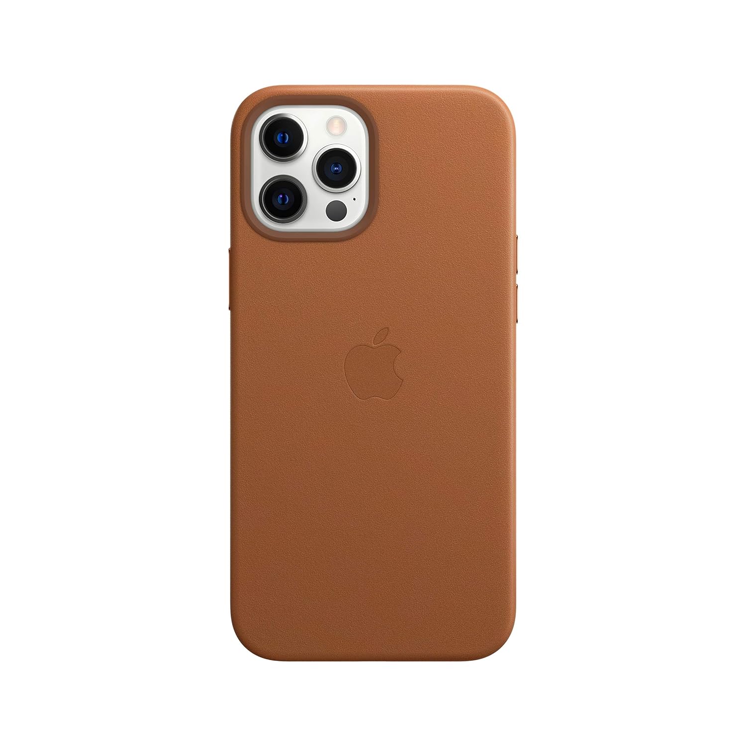 iPhone 15 Leather Case With Ic Working- Saddle Brown