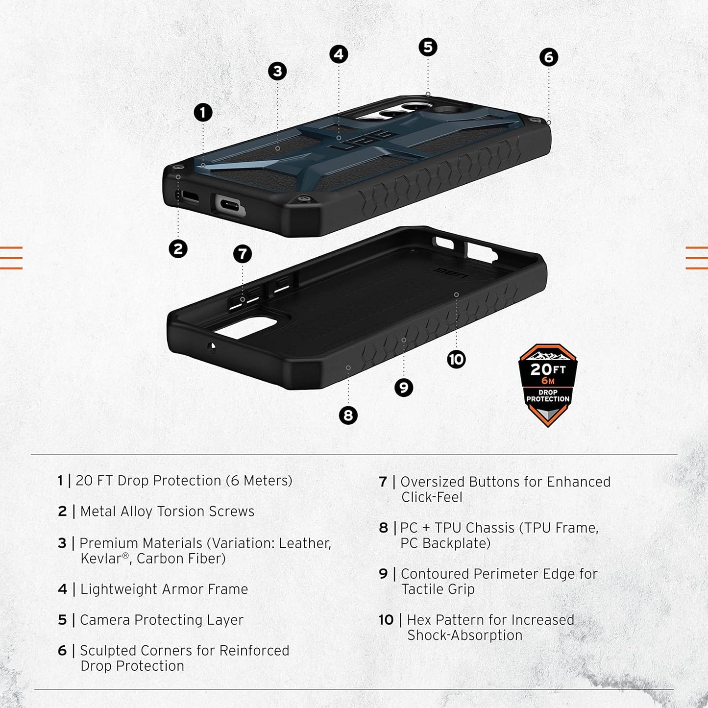 Samsung Galaxy S23 UAG Monarch Series Case-Blue