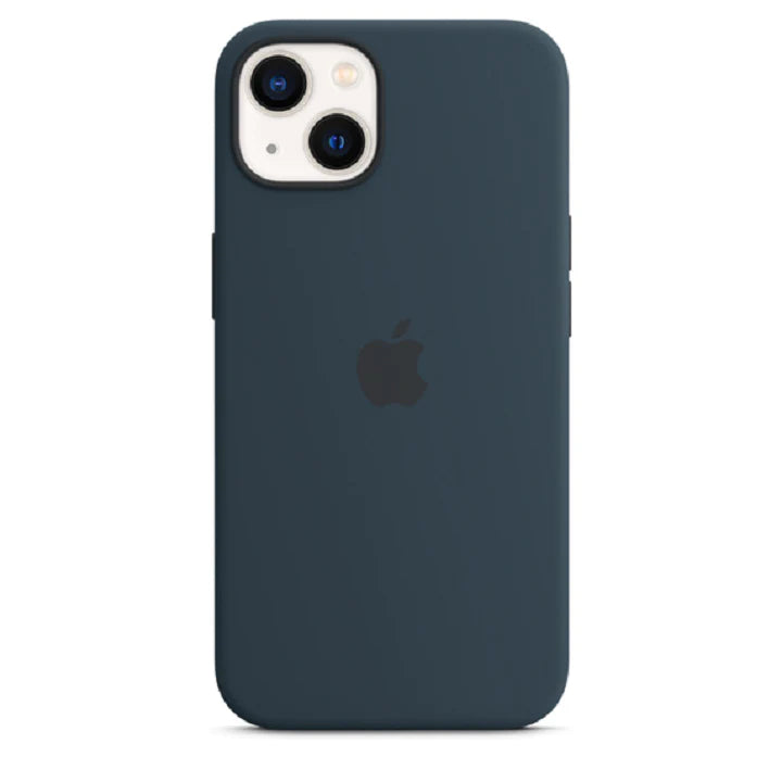 iPhone 13 Silicon Case Liquid Silicon Inner Fabric with Logo