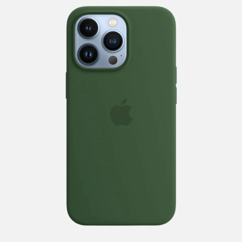 iPhone 13 Pro Silicon Case Liquid Silicon Inner Fabric with Logo