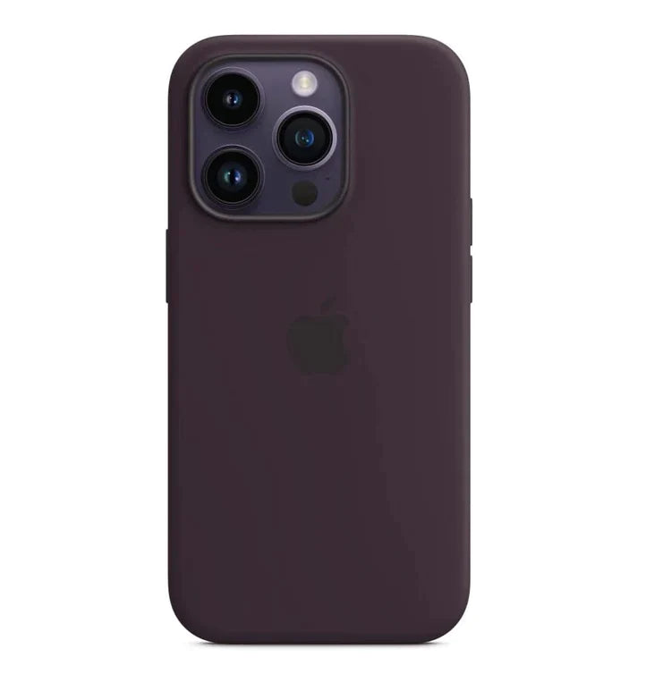 iPhone 14 Pro Max Silicon Case Liquid Silicon Inner Fabric with Logo