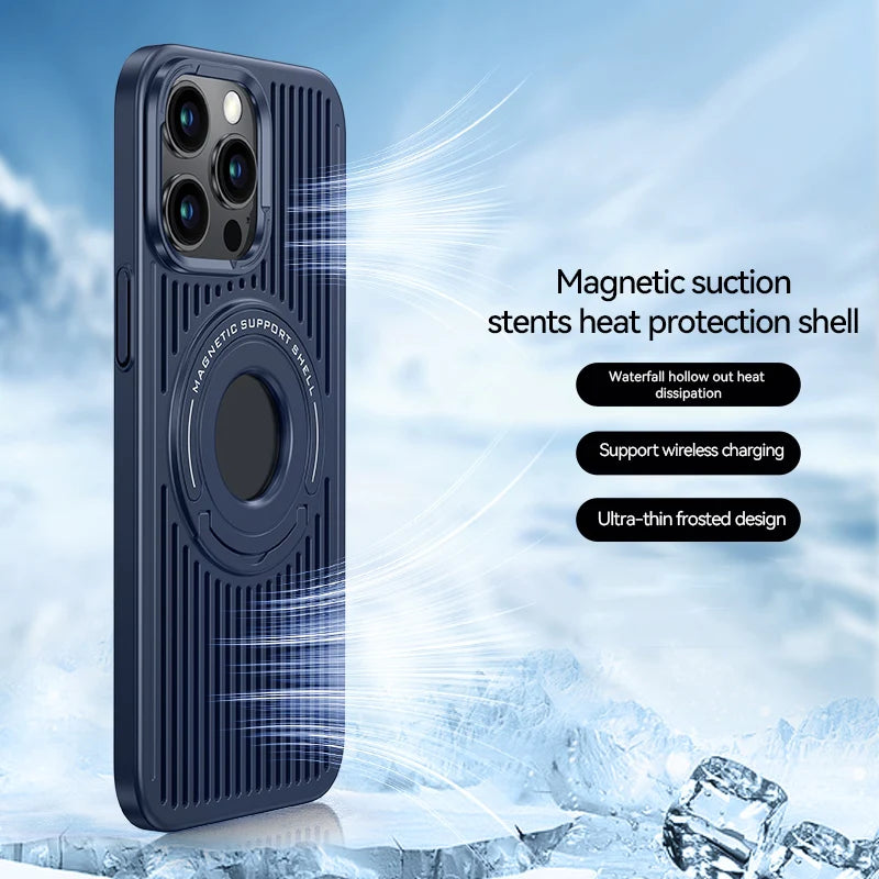 iPhone 14 Pro Max MagSafe Magnetic Ring Holder Phone Case