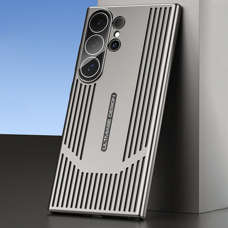 Samsung Galaxy S23 Ultra ICE Cooling Sense Heat Dissipation Electroplating Frosted Case - Titanium