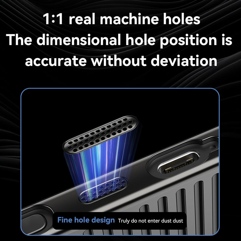 Samsung Galaxy S23 Ultra ICE Cooling Sense Heat Dissipation Electroplating Frosted Case - Black / Silver