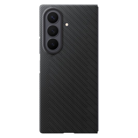 Samsung Fold8 Ultra Carbon Case, 0.8mm Slim Carbon Fiber Cover with Magsafe and Logo - Black