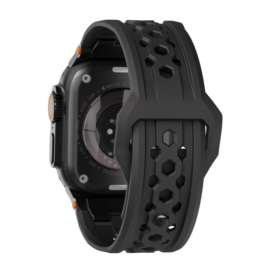 UAG iWatch Strap Premium Sport Breathable Monarch Band for iWatch 44/45/46/49MM - Full Black