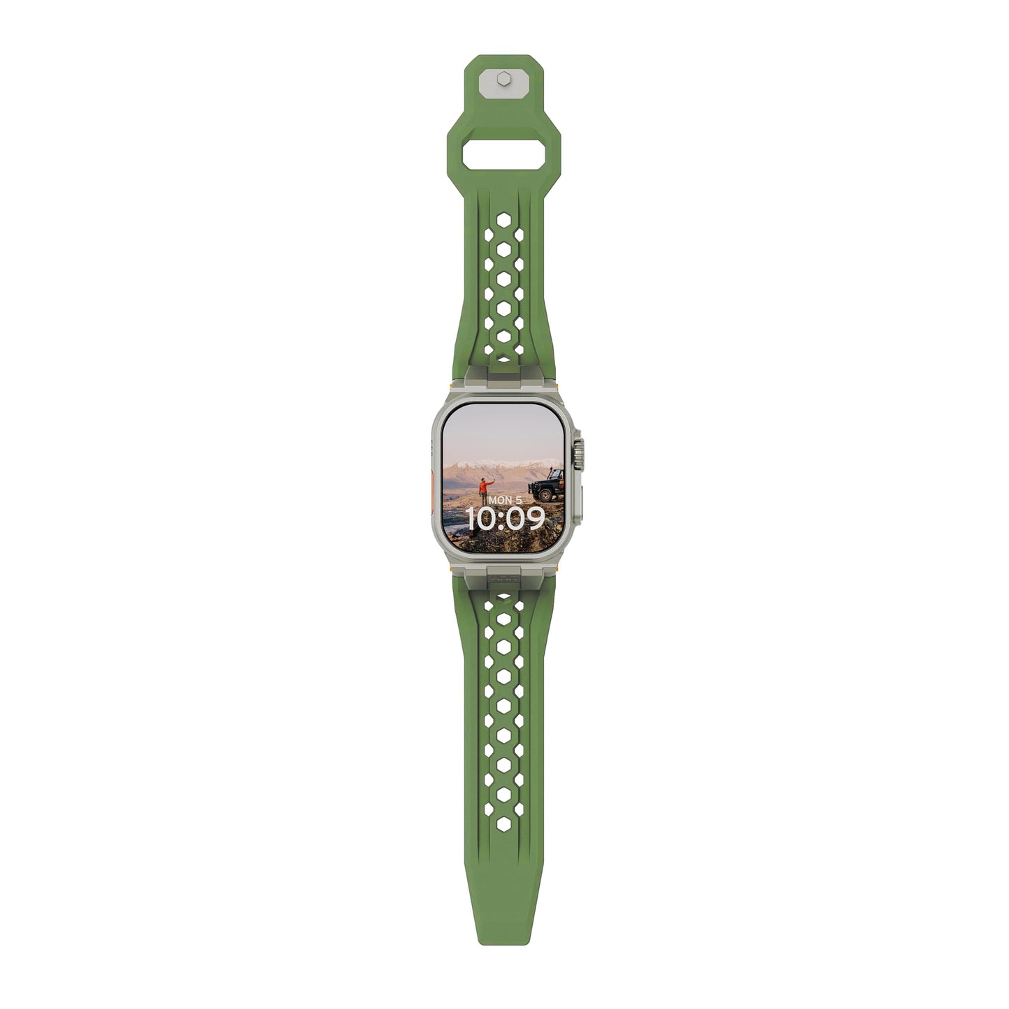 UAG iWatch Strap Premium Sport Breathable Monarch Band for iWatch 44/45/46/49MM - Green
