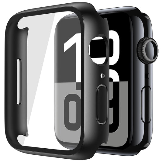 iWatch Bumper Cover for Built-in Screen Protector Full Coverage Hard PC iWatch Case for 42MM - Black