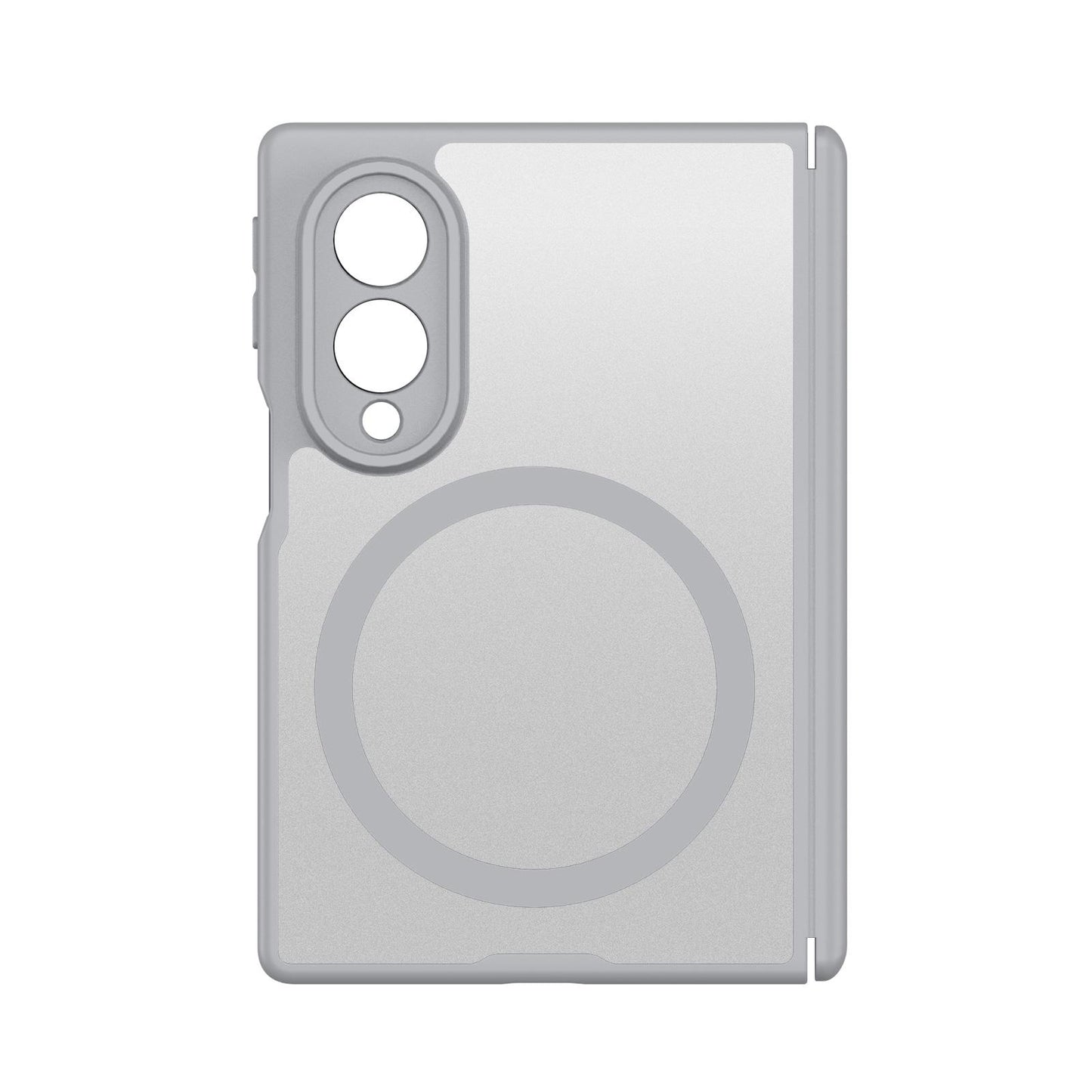 Samsung Z Fold8 Skin Feel Smoke, Dual Central Axis Magsafe Case with Hinge Protection - Grey (Copy)