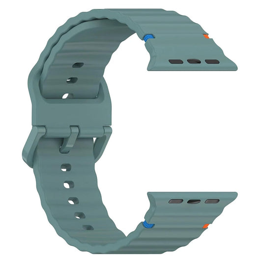 Sport Straps Silicone Waterproof Wristband iWatch Band for (42-44-45-46-49 MM) - Light Green