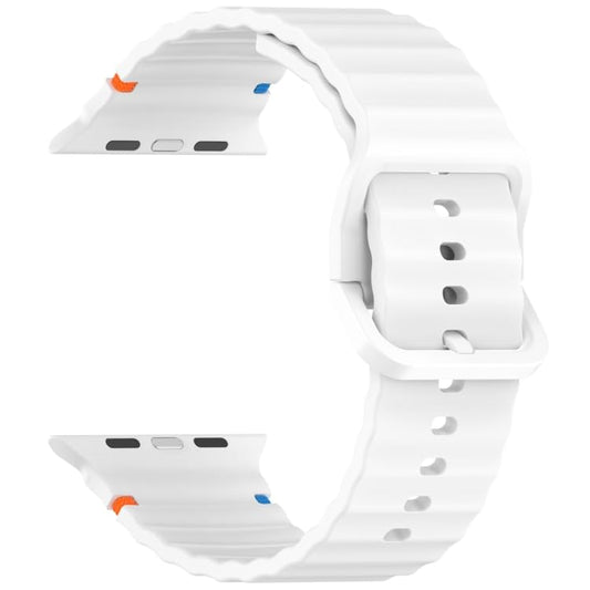 Sport Straps Silicone Waterproof Wristband iWatch Band for (42-44-45-46-49 MM) - White