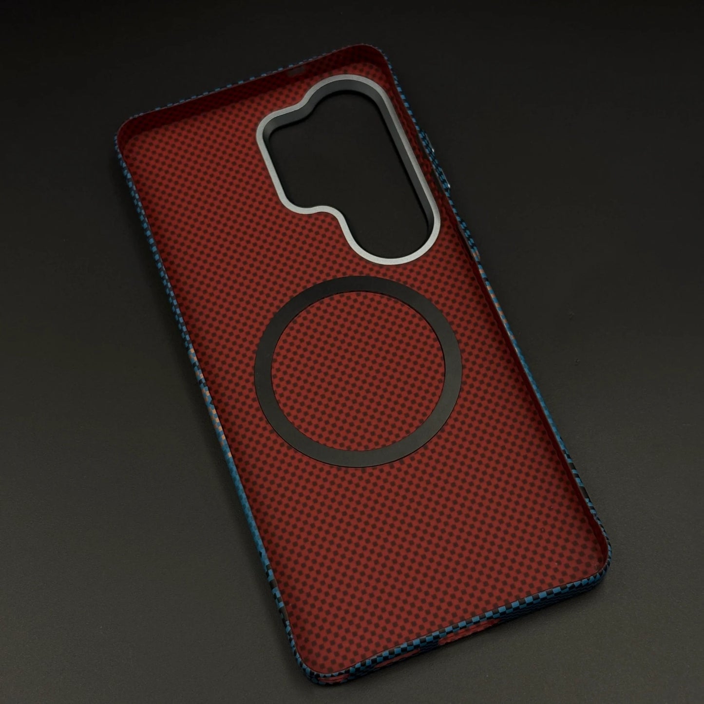 Samsung Galaxy S26 Ultra Carbon Fiber Case, Hard PC Carbon Fiber Texture Cover with Magsafe - Moonrise