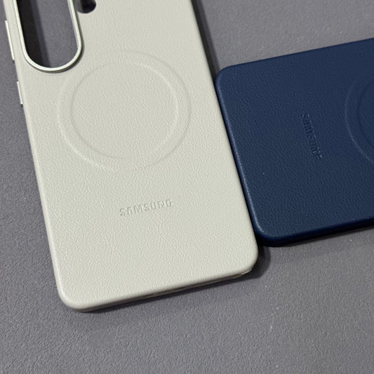 Samsung Galaxy S26 Ultra Leather Case, Kindsuit Series with Metal Camera Ring & Magsafe - Black