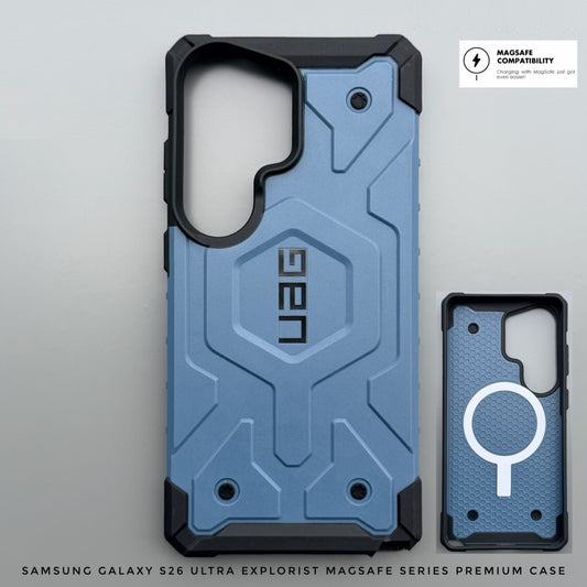 Samsung Galaxy S26 Ultra UAG Cover, Pathfinder Rugged Featherlight Magsafe Case - Blue