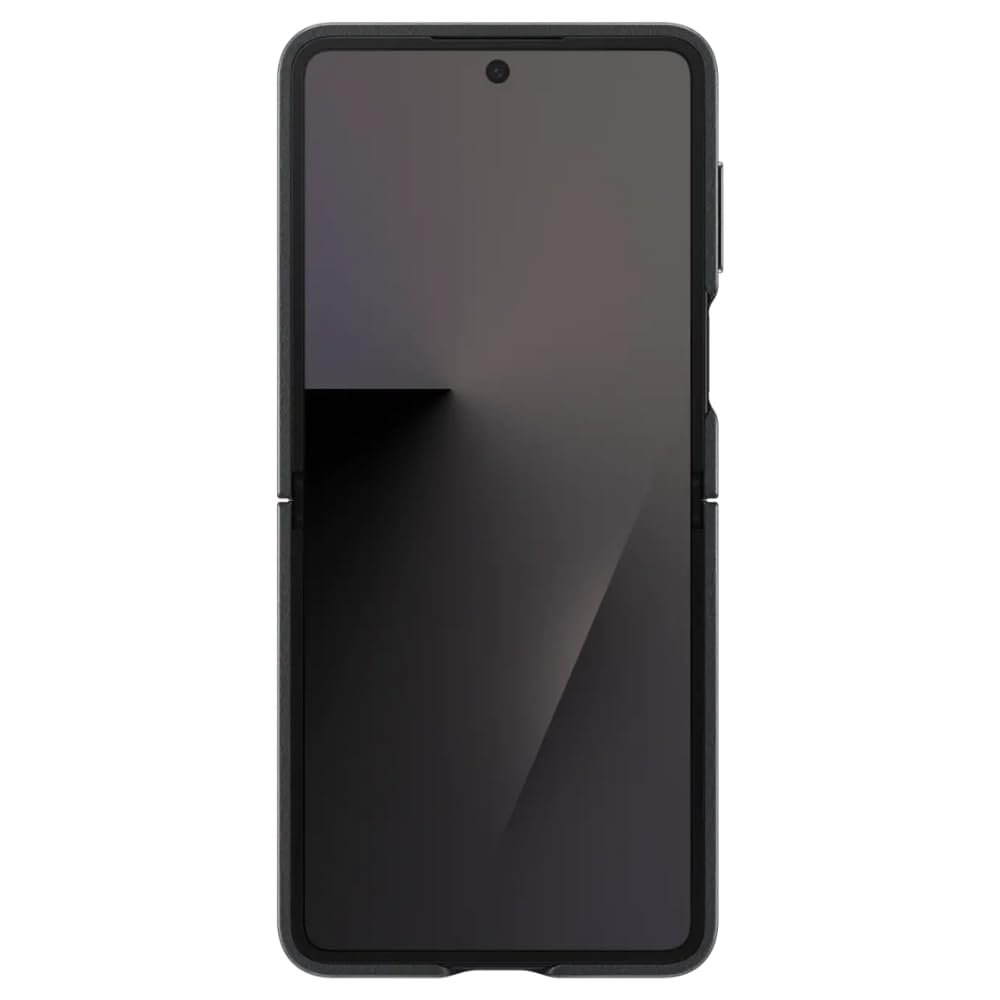 Samsung Galaxy Z Flip7 Leather Case, Slim Soft Inside - Black