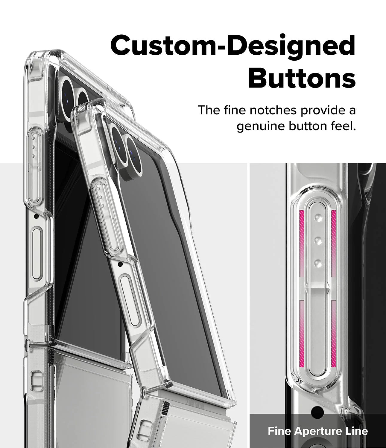 Samsung Galaxy Z Flip7 Crystal Clear Anti Yellowing Transparent Back Cover