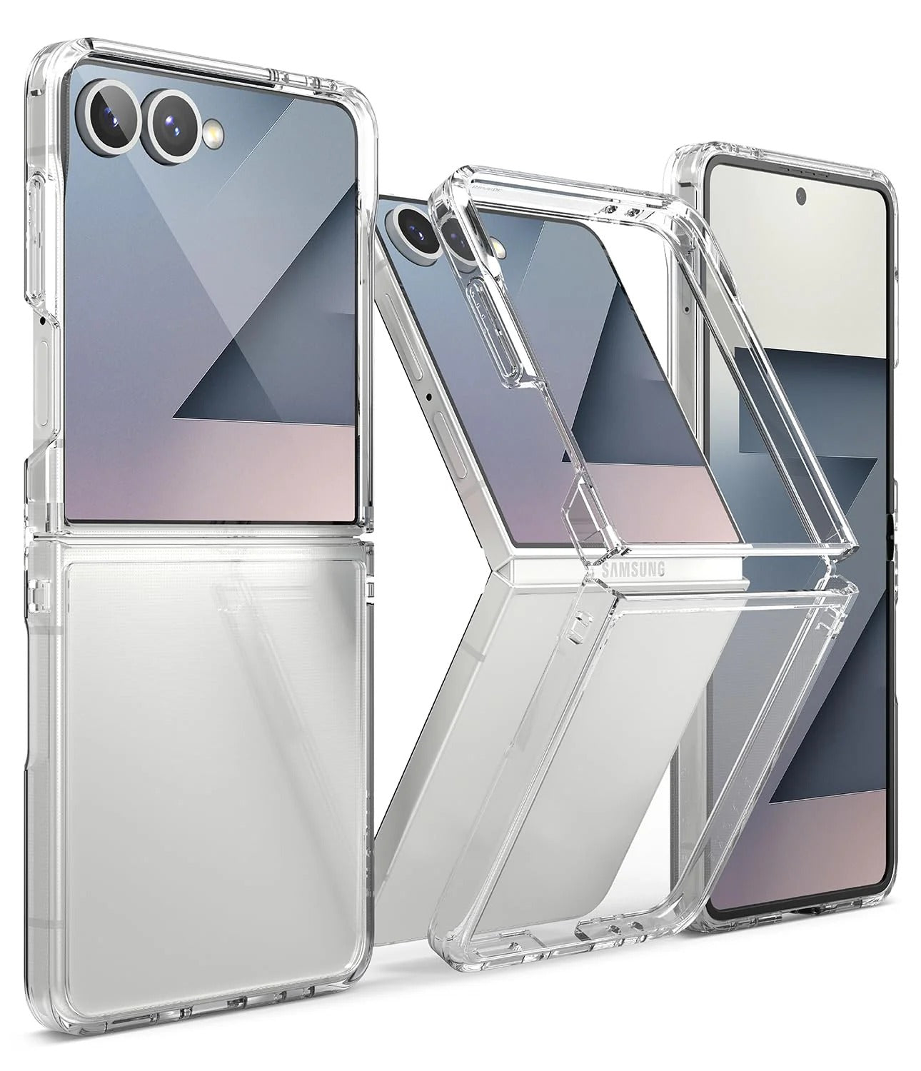 Samsung Galaxy Z Flip7 Crystal Clear Anti Yellowing Transparent Back Cover