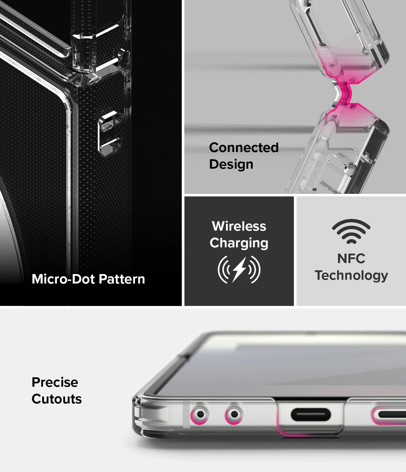 Samsung Galaxy Z Flip7 Cristal Clear Anti-Yellowing Magnetic Magsafe Case - Transparent
