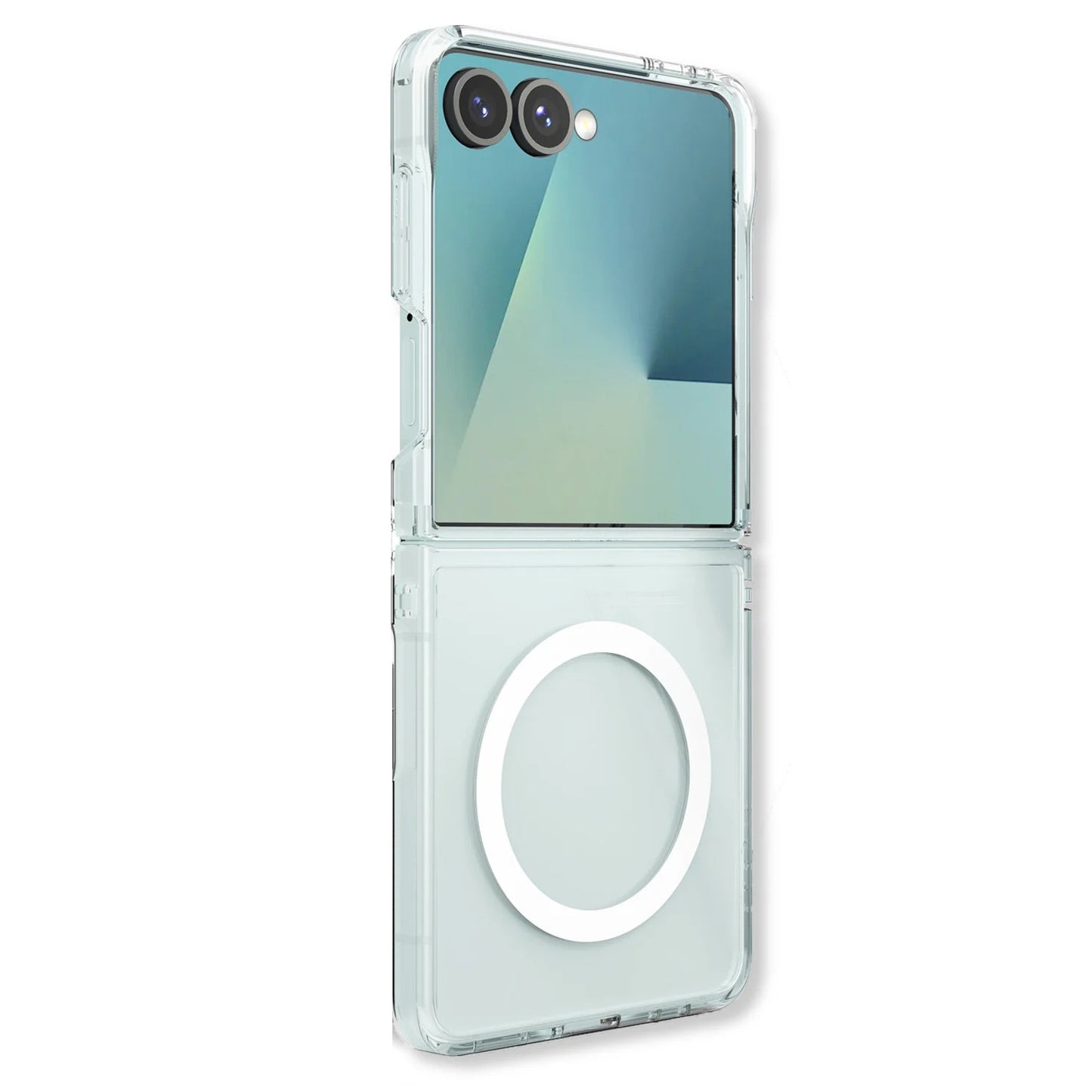 Samsung Galaxy Z Flip7 Cristal Clear Anti-Yellowing Magnetic Magsafe Case - Transparent
