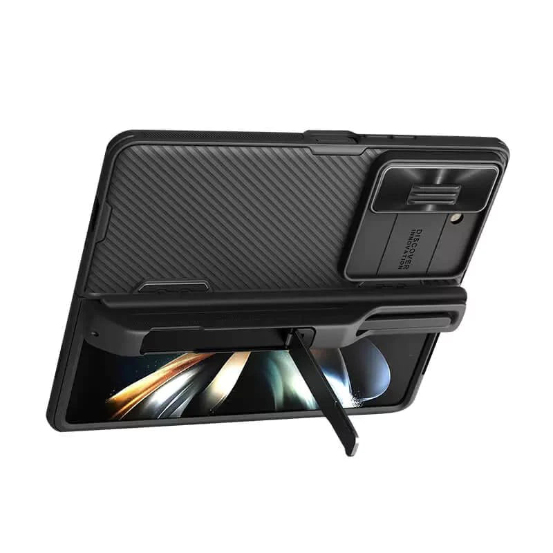 Samsung Galaxy Z Fold 5 Camshield Pro Case S Pen Holder With Camera Protection - Black