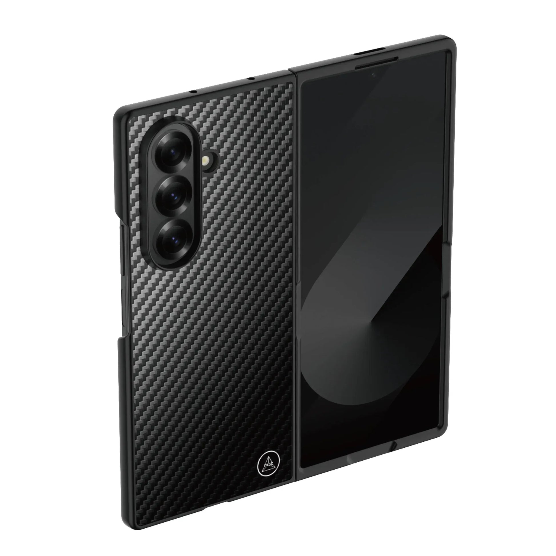 Samsung Galaxy Fold7 Carbon Case Matte Finish Eclipse Series Back Cover - Black