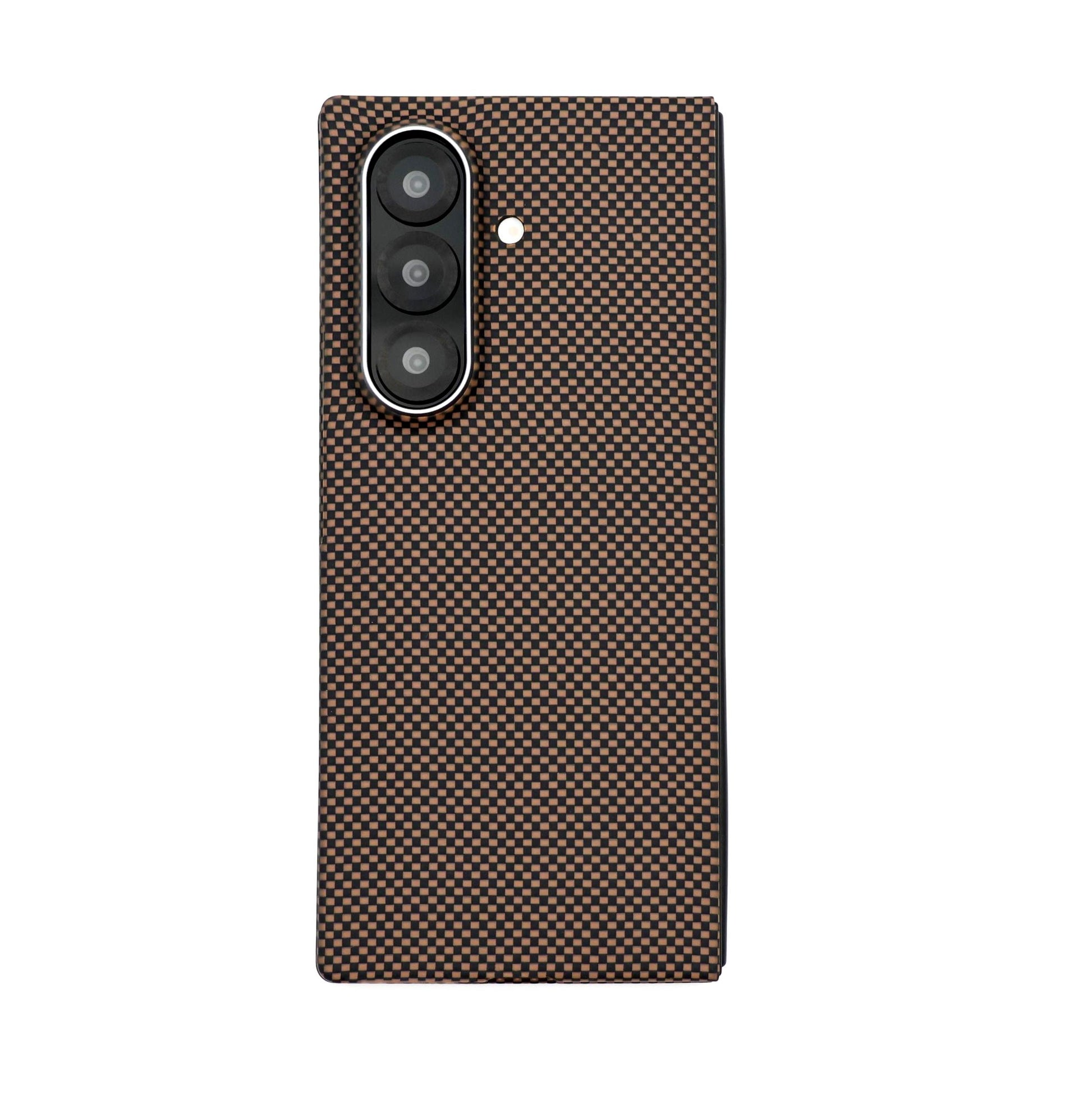 Samsung Galaxy Z Fold7 Real Carbon Fiber Case, 0.5mm Super Slim Original SLIVA Carbon Fiber with Magsafe - Brown