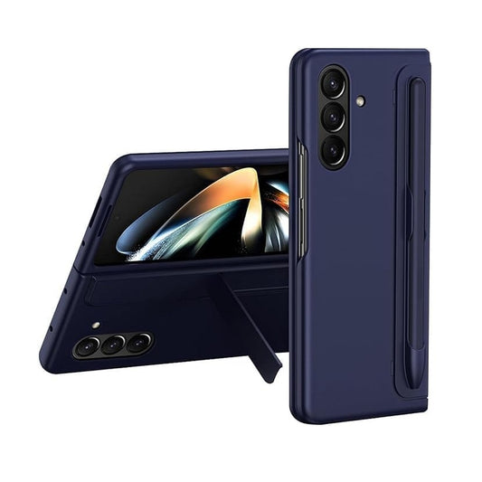 Samsung Galaxy Z Fold7 Hard PC S Pen Back cover with Removable Kickstand - Blue