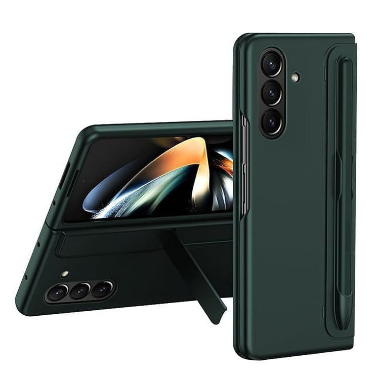 Samsung Galaxy Z Fold7 Hard PC S Pen Back cover with Removable Kickstand - Green