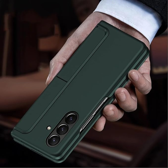 Samsung Galaxy Z Fold7 Hard PC S Pen Back cover with Removable Kickstand - Green